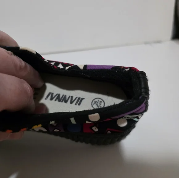 ❌️SOLD❌️BOHEMIAN CANVAS PLATFORM SNEAKERS SIZE 8.5 - Picture 6 of 8